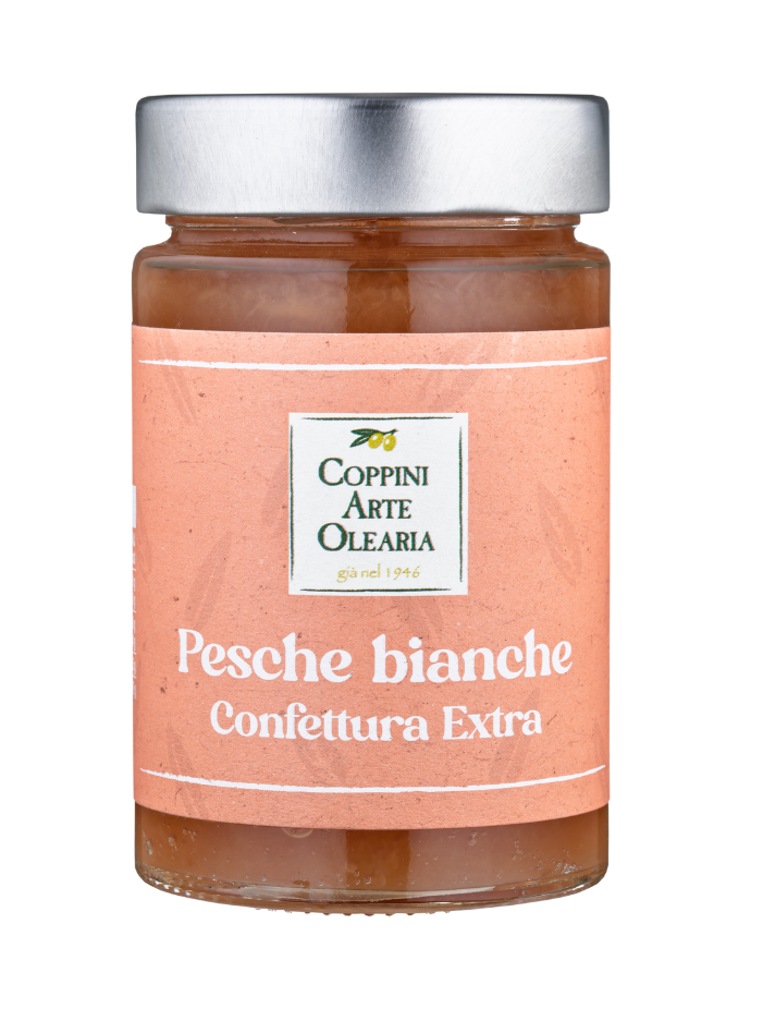 Confettura extra di pesche bianche